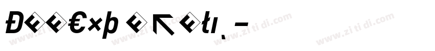 DINExp Italic字体转换